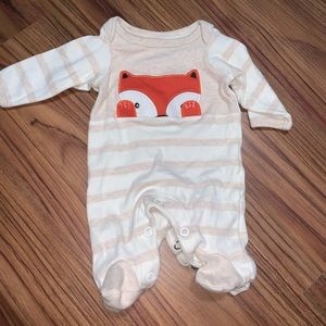 fox premie sleepwear onesie
